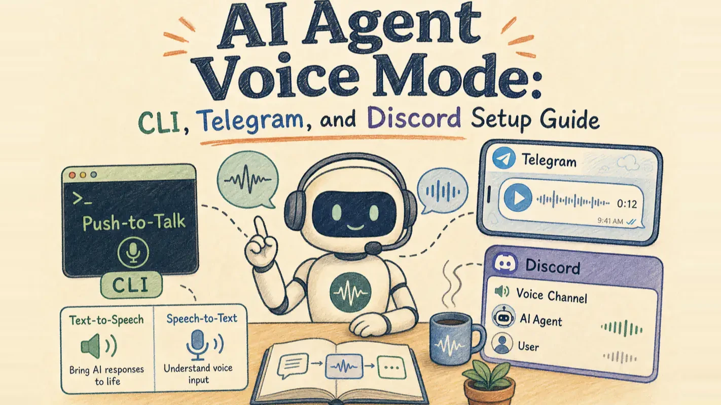 AI agent voice mode setup across CLI, Telegram, and Discord surfaces