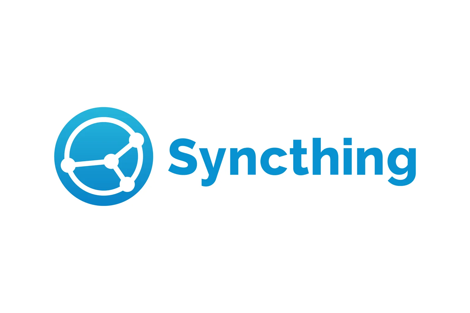 Syncthing logo, the file sync tool for knowledge base version history