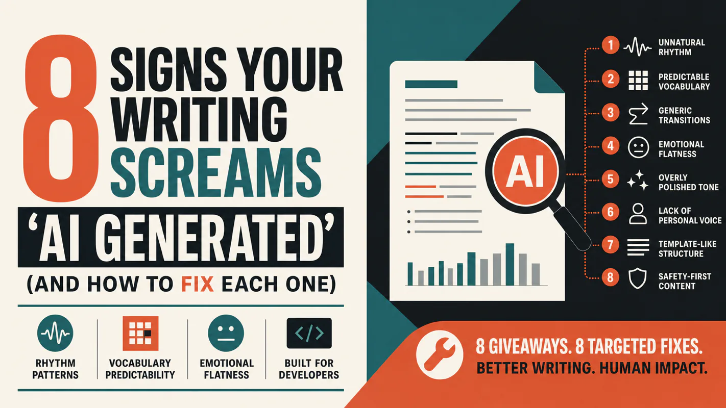 8 Signs Your Writing Screams 'AI Generated' (And How to Fix Each One) technical illustration for AI Workflow Pro readers