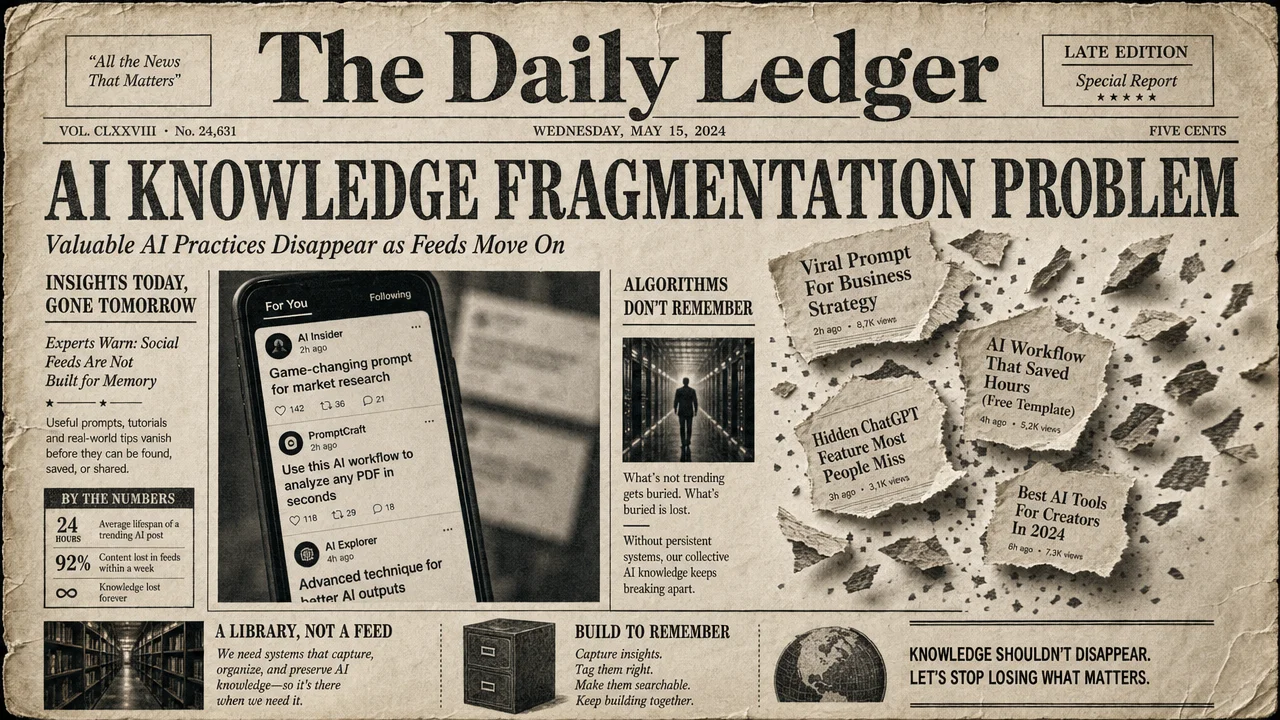 AI knowledge scattered across social media platforms