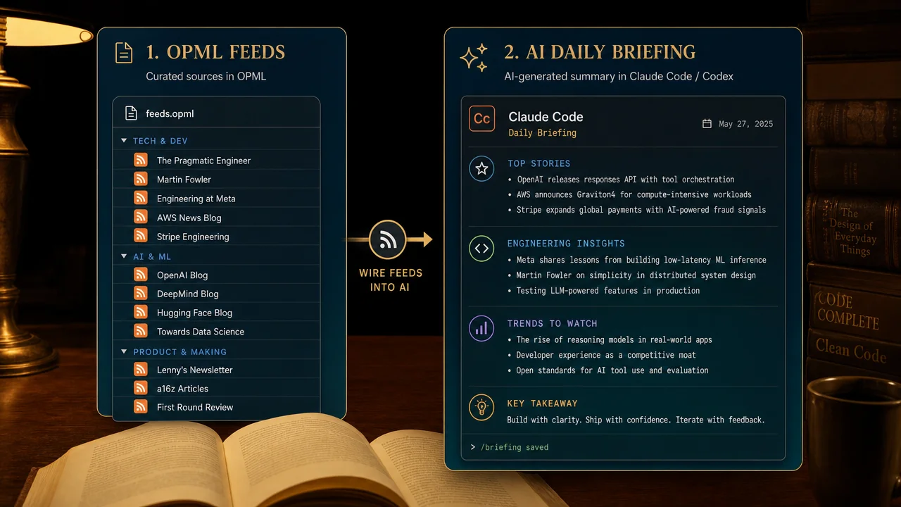 RSS feeds transformed into AI-powered daily briefing