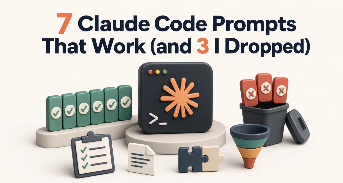 Seven Claude Code prompt patterns that work and three dropped after months of daily use