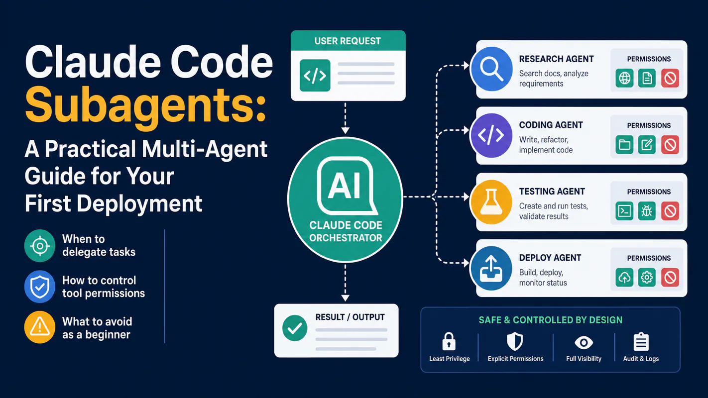 Claude Code Subagents: A Practical Multi-Agent Guide for Your First Deployment technical illustration for AI Workflow Pro readers