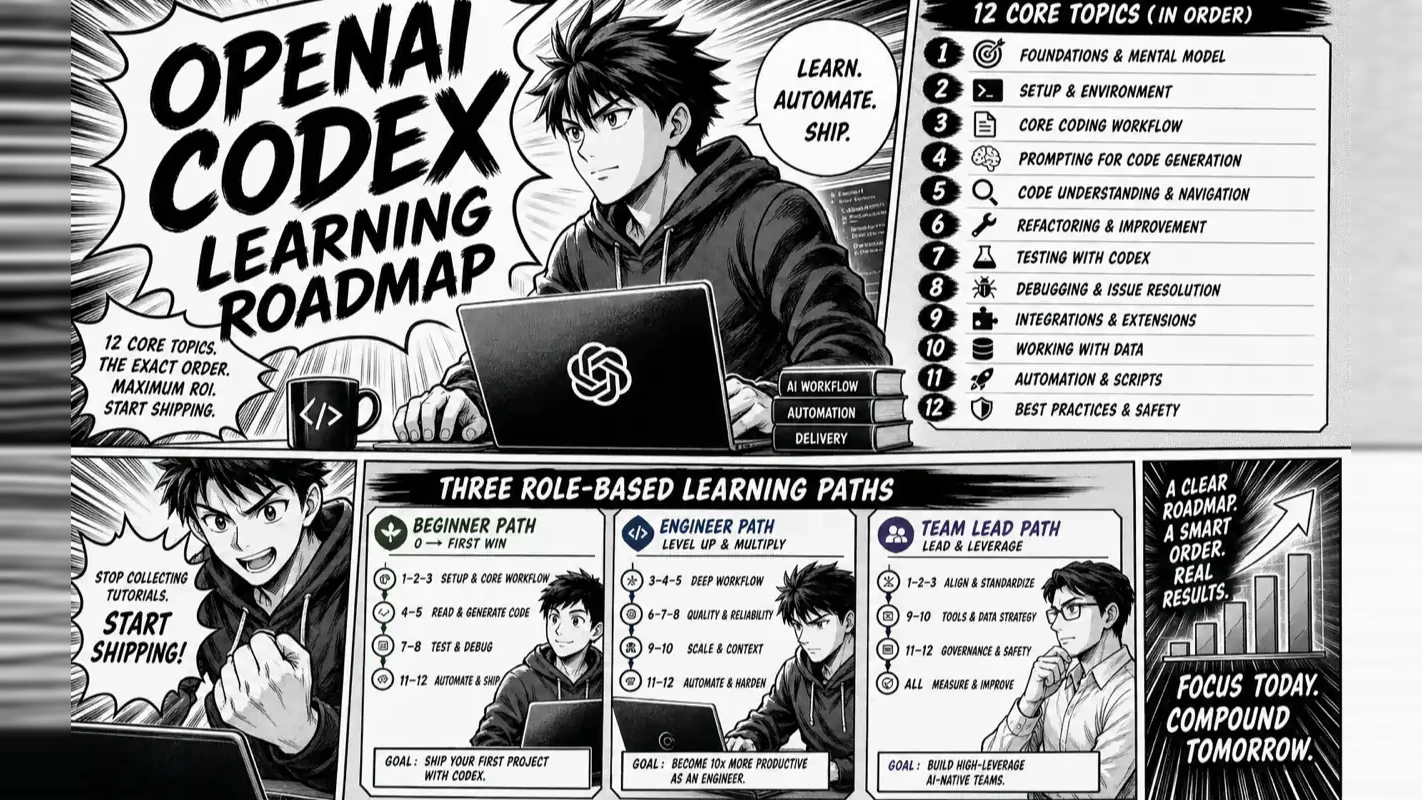 OpenAI Codex Learning Roadmap: 12 Core Topics and the Exact Order to Study Them technical illustration for AI Workflow Pro readers