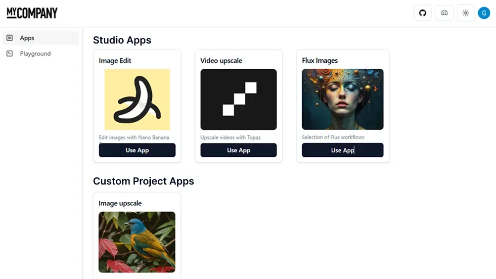 ViewComfy app hub for packaging ComfyUI workflows as team tools