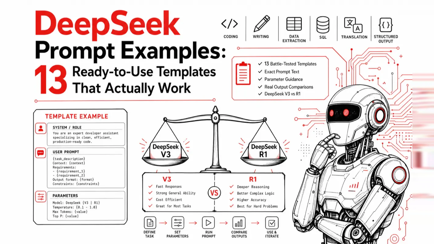 DeepSeek Prompt Examples: 13 Ready-to-Use Templates That Actually Work technical illustration for AI Workflow Pro readers