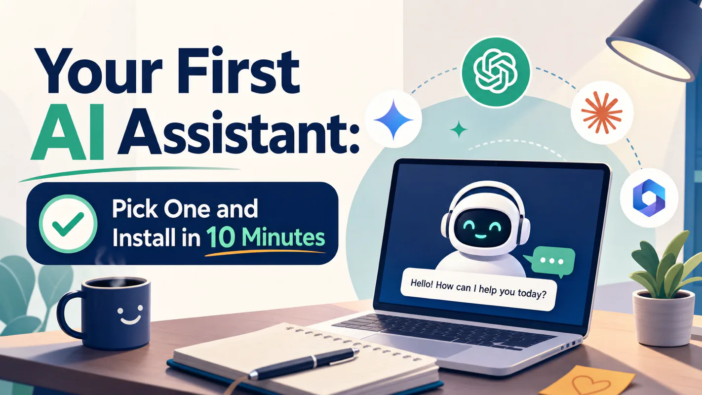Your First AI Assistant: Pick One and Install in 10 Minutes technical illustration for AI Workflow Pro readers