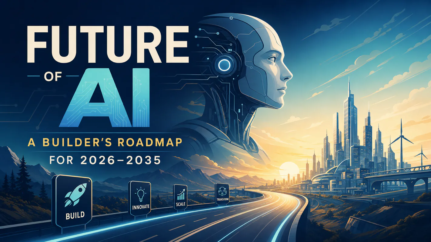 Future of AI: A Builder's Roadmap for 2026-2035 technical illustration for AI Workflow Pro readers