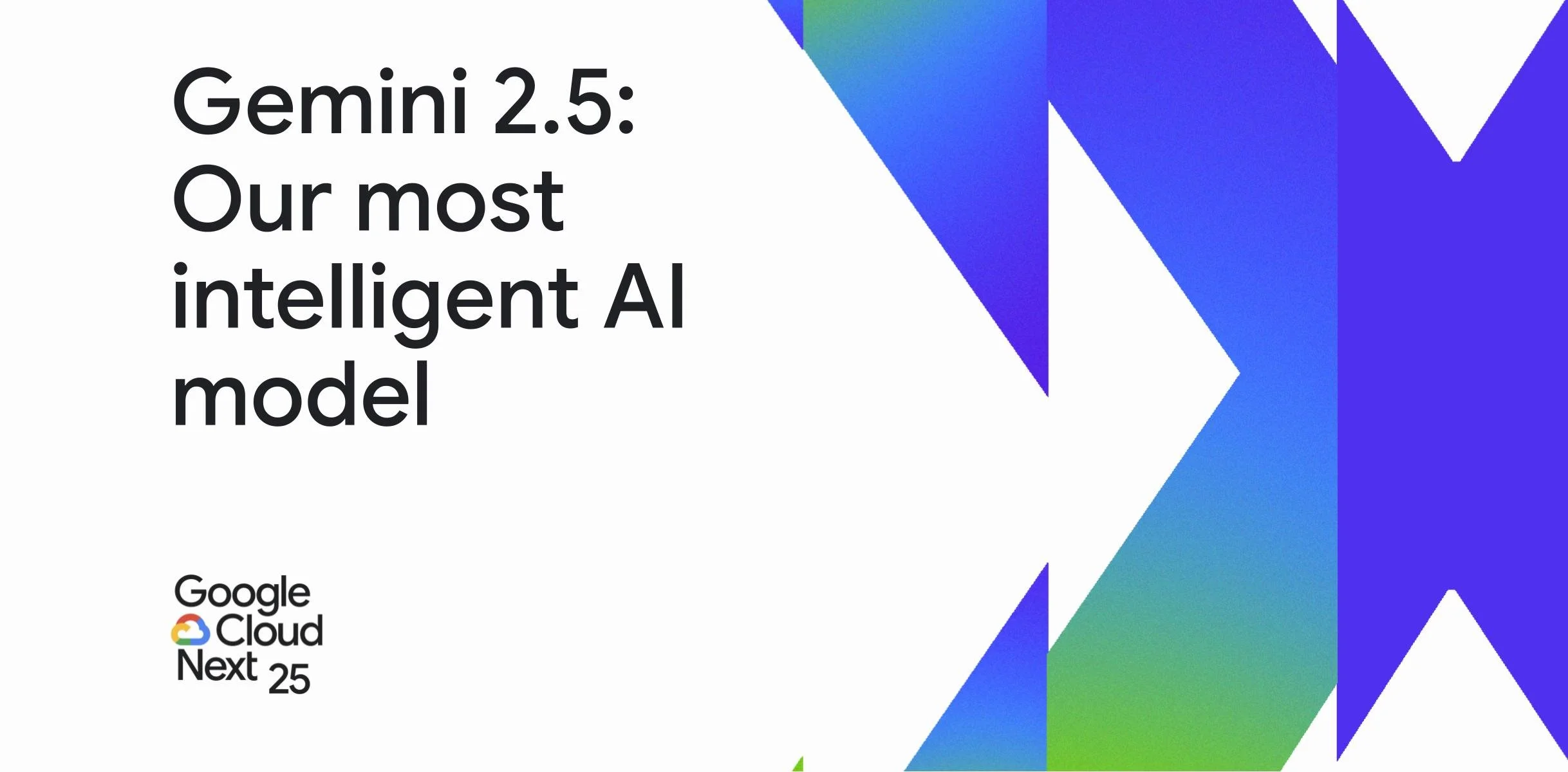 Google Cloud Gemini 2.5 model family announcement graphic