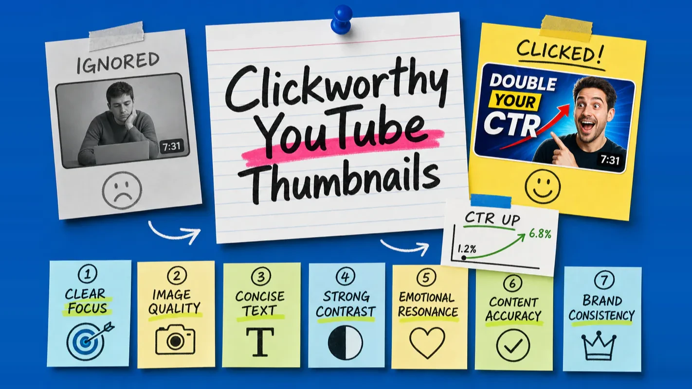 Seven principles for designing clickworthy YouTube thumbnails