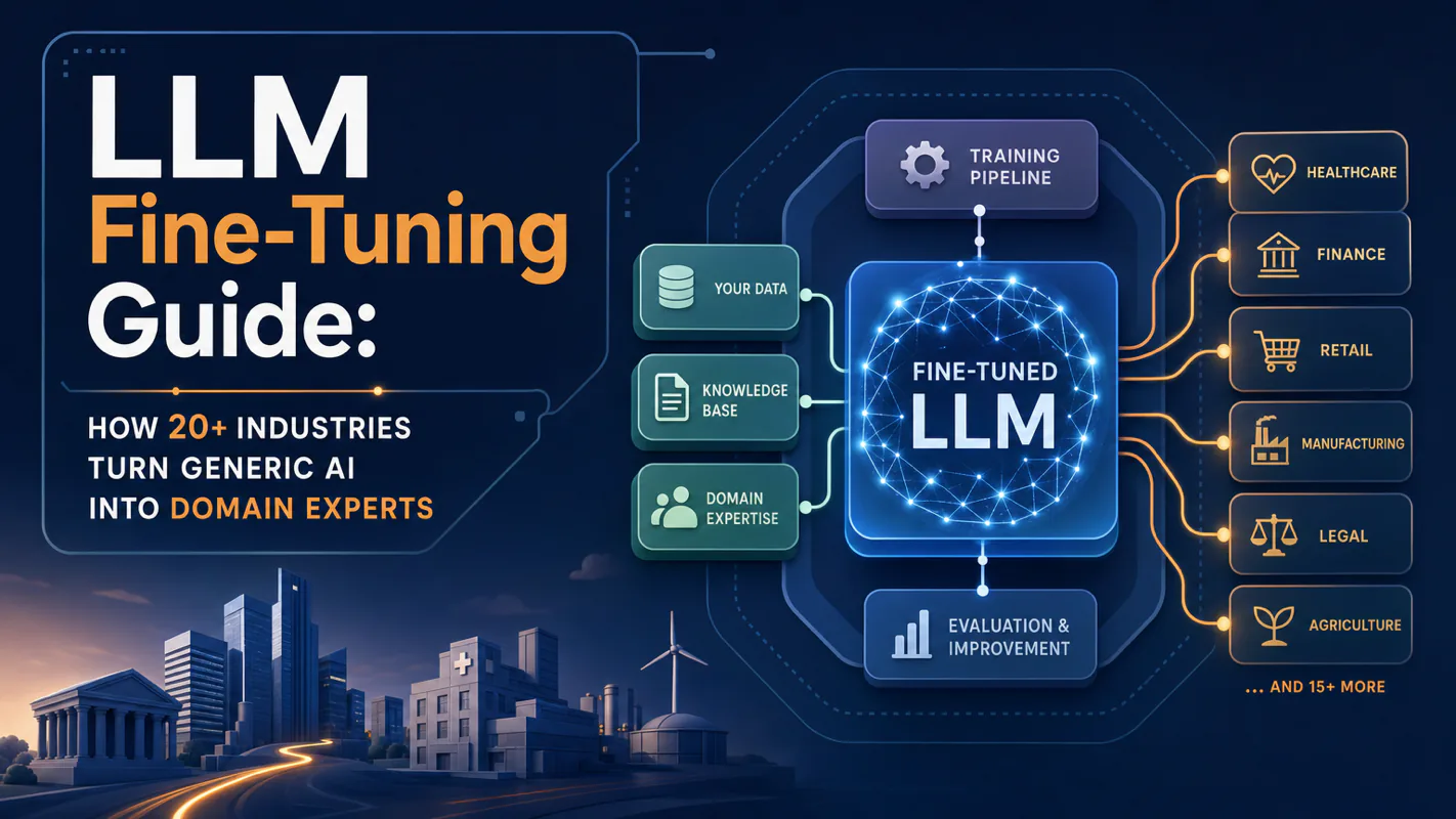 LLM Fine-Tuning Guide: How 20+ Industries Turn Generic AI Into Domain Experts technical illustration for AI Workflow Pro readers
