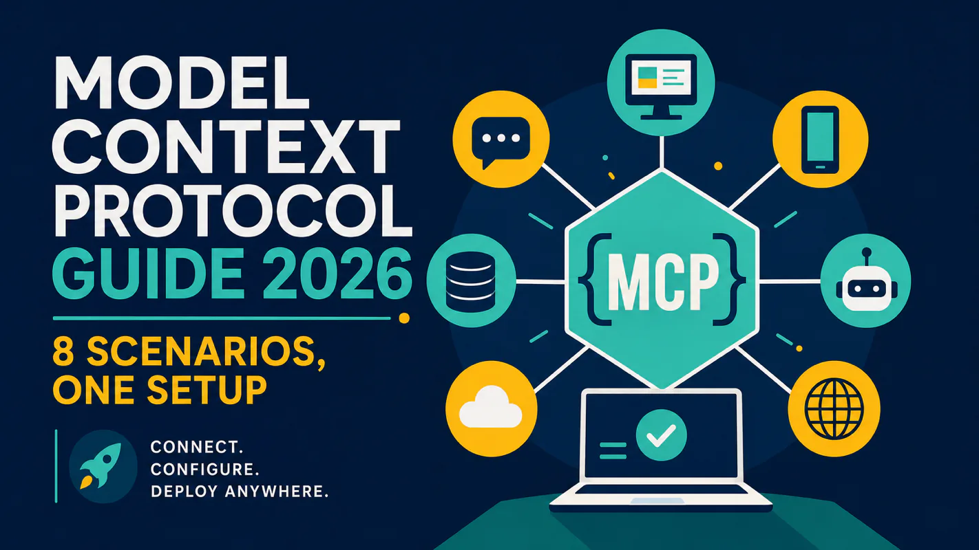 Model Context Protocol Guide 2026: 8 Scenarios, One Setup technical illustration for AI Workflow Pro readers