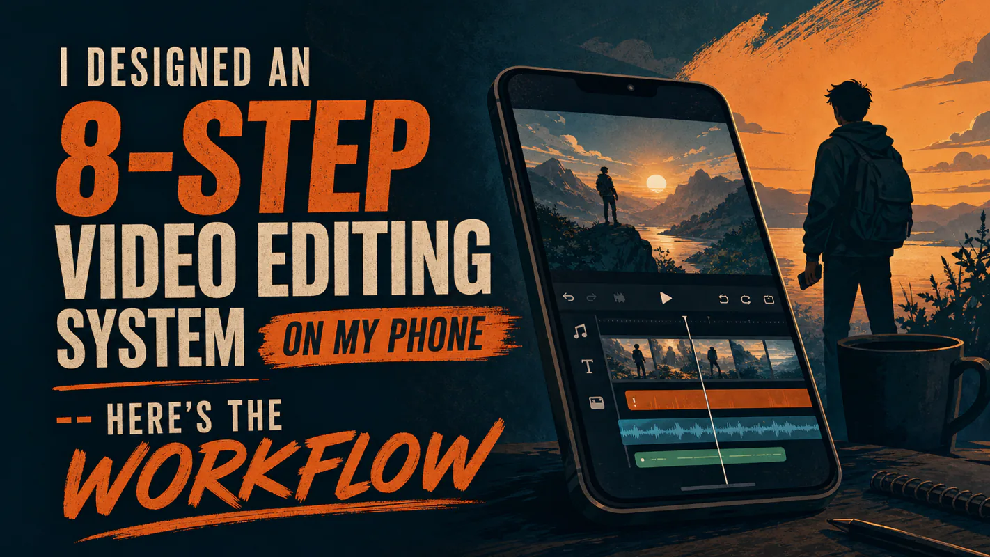 I Designed an 8-Step Video Editing System on My Phone -- Here's the Workflow technical illustration for AI Workflow Pro readers