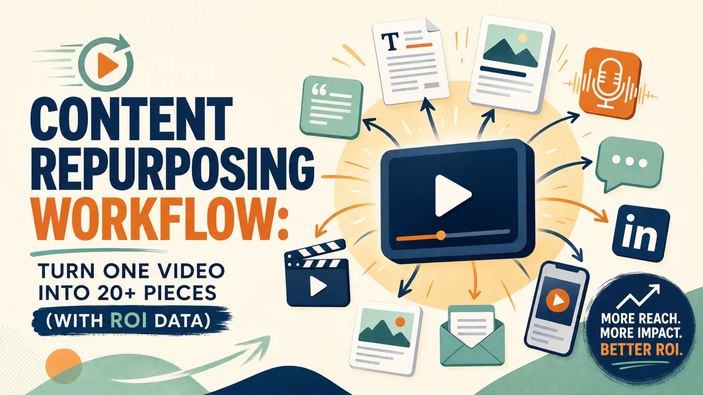 Content Repurposing Workflow: Turn One Video Into 20+ Pieces (With ROI Data) technical illustration for AI Workflow Pro readers