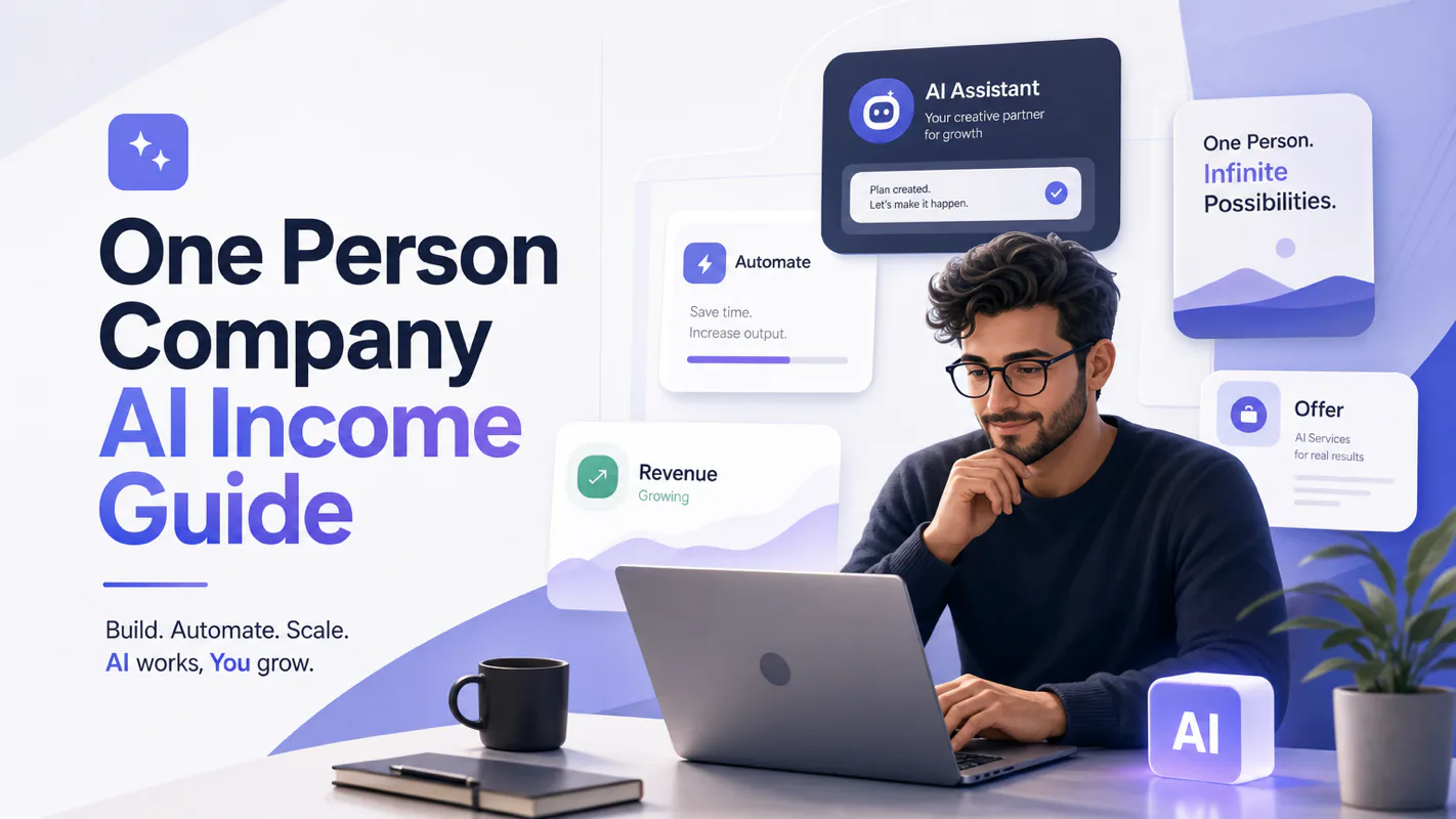 One Person Company AI Income Guide: How Solopreneurs Use Agents to Out-Produce Teams technical illustration for AI Workflow Pro readers
