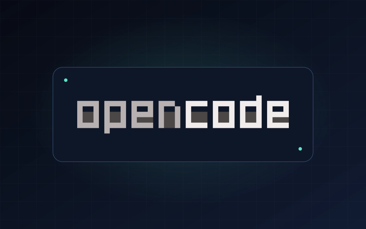 Official OpenCode logo for a vendor-neutral AI coding backup