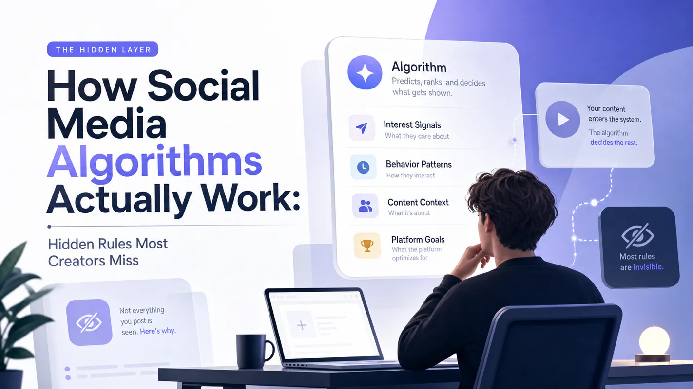 AI social media workflow exploiting platform algorithm ranking signals in 2026
