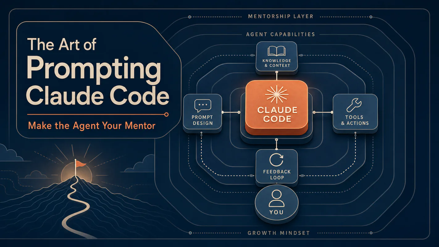 The Art of Prompting Claude Code: Make the Agent Your Mentor technical illustration for AI Workflow Pro readers