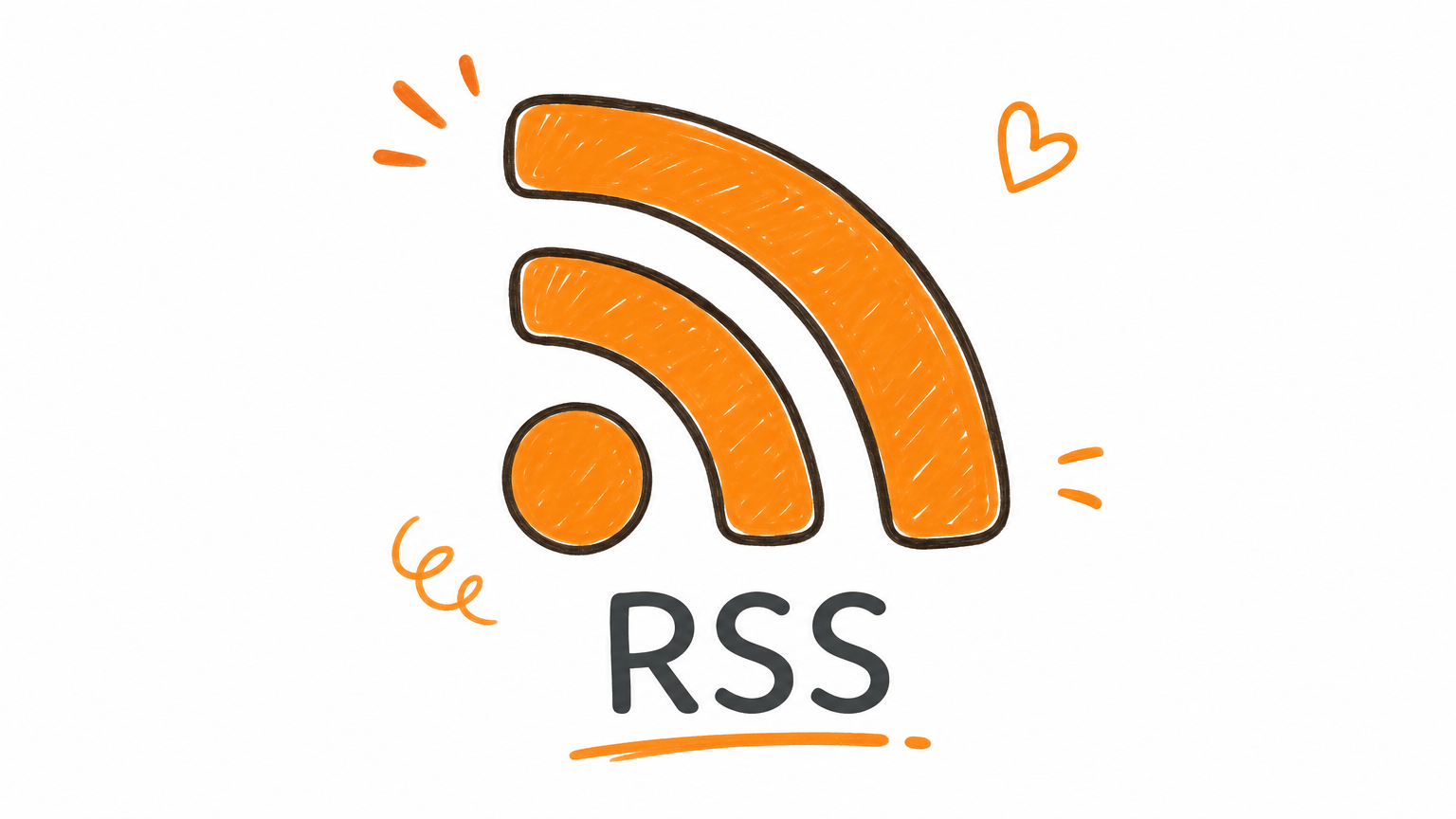 Orange RSS feed icon representing open, portable content subscriptions