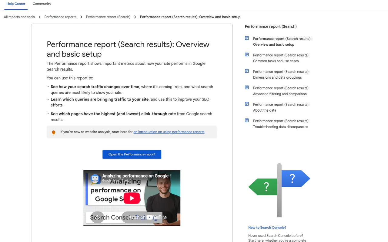 Google Search Console Performance report setup and CTR guidance