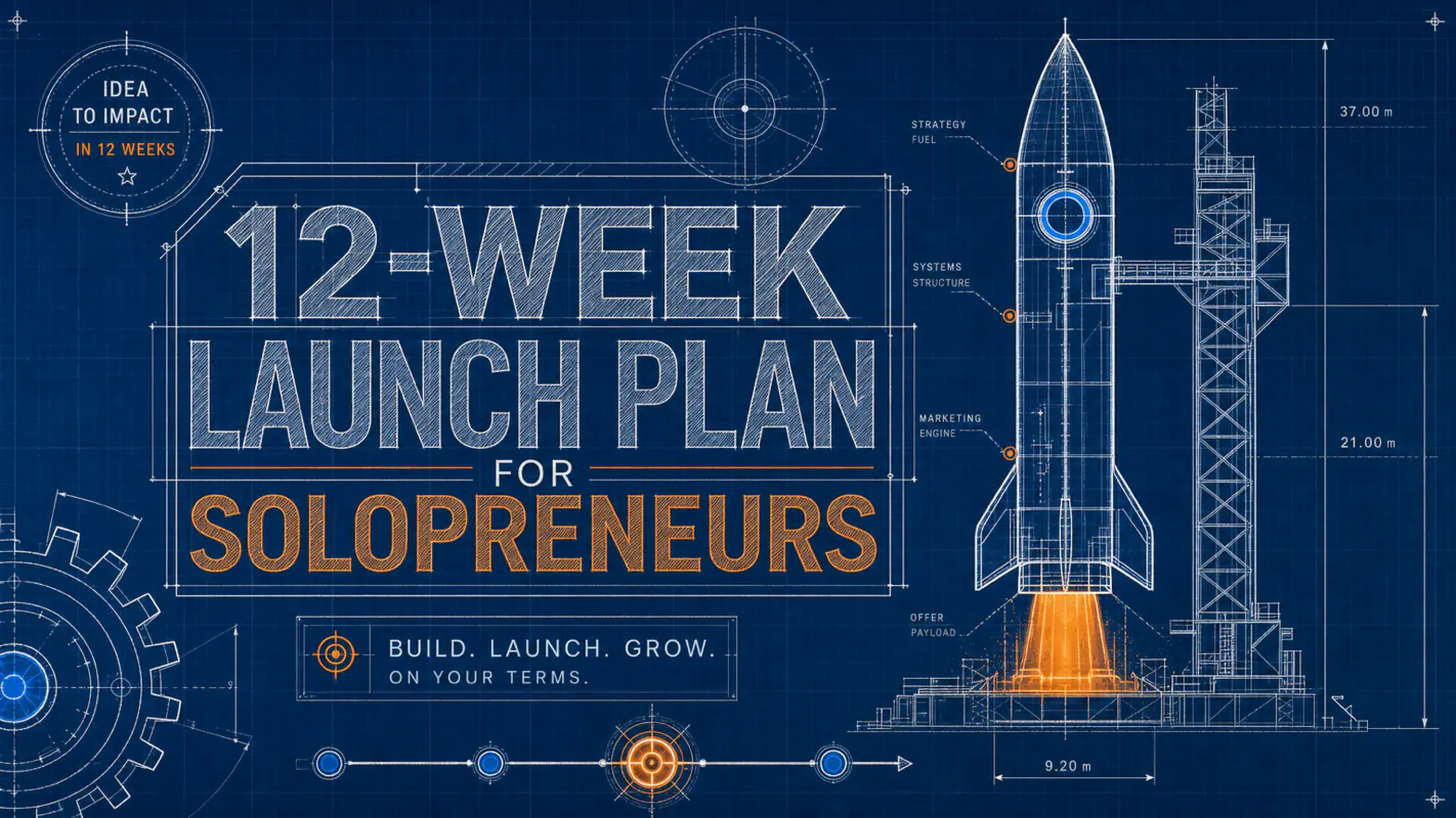 12-Week Launch Plan for Solopreneurs technical illustration for AI Workflow Pro readers