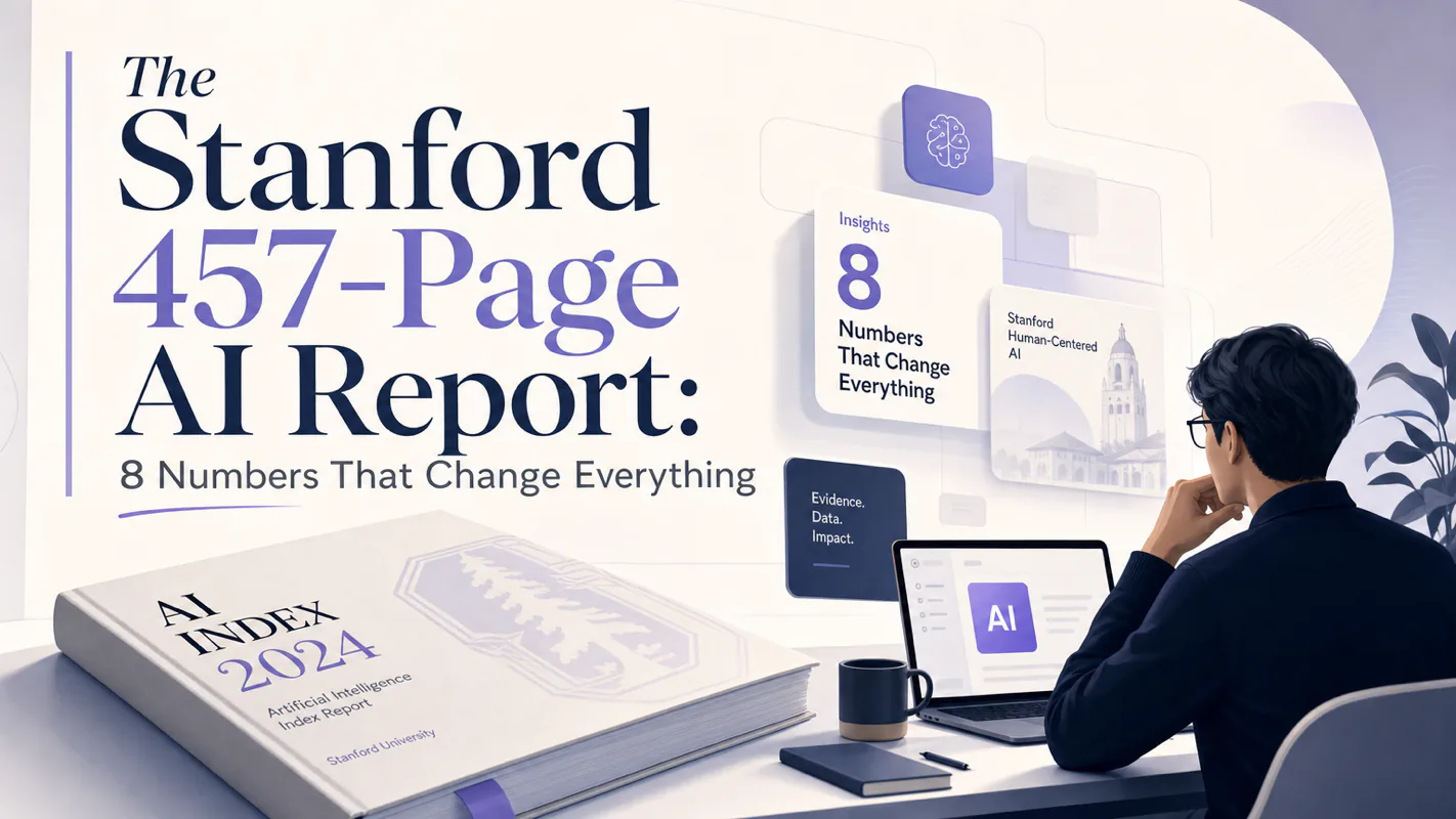 The Stanford 457-Page AI Report: 8 Numbers That Change Everything technical illustration for AI Workflow Pro readers