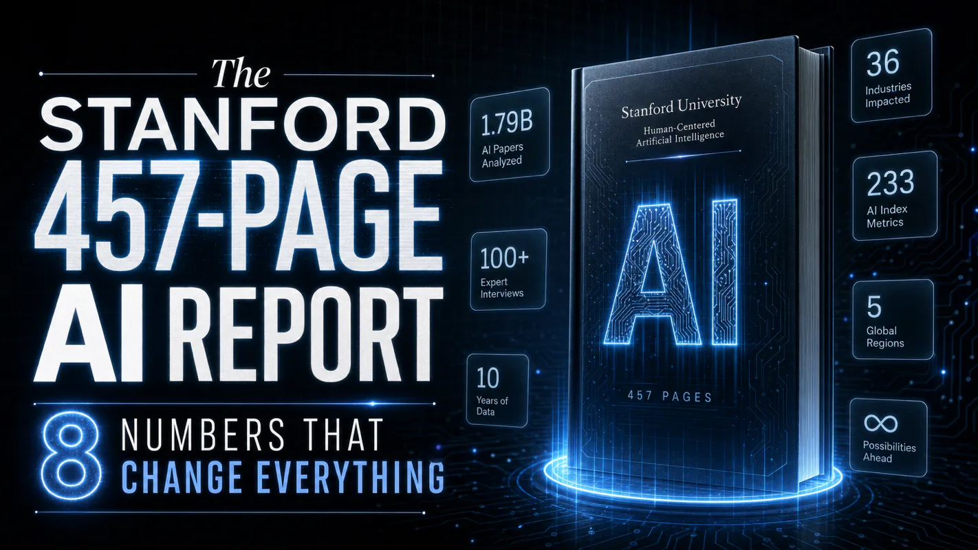 The Stanford 457-Page AI Report: 8 Numbers That Change Everything technical illustration for AI Workflow Pro readers