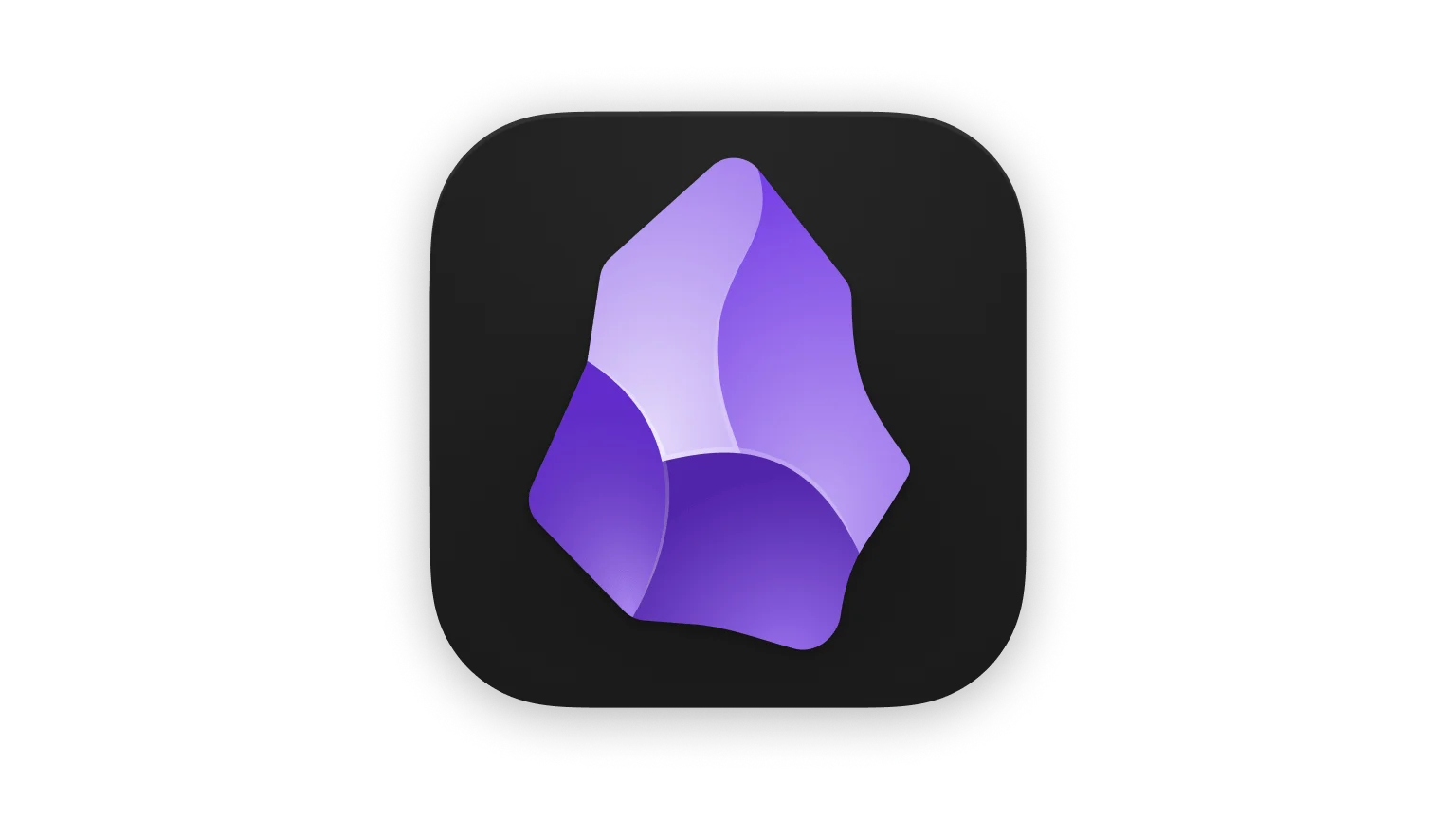 Obsidian app icon for local knowledge bases and progressive notes