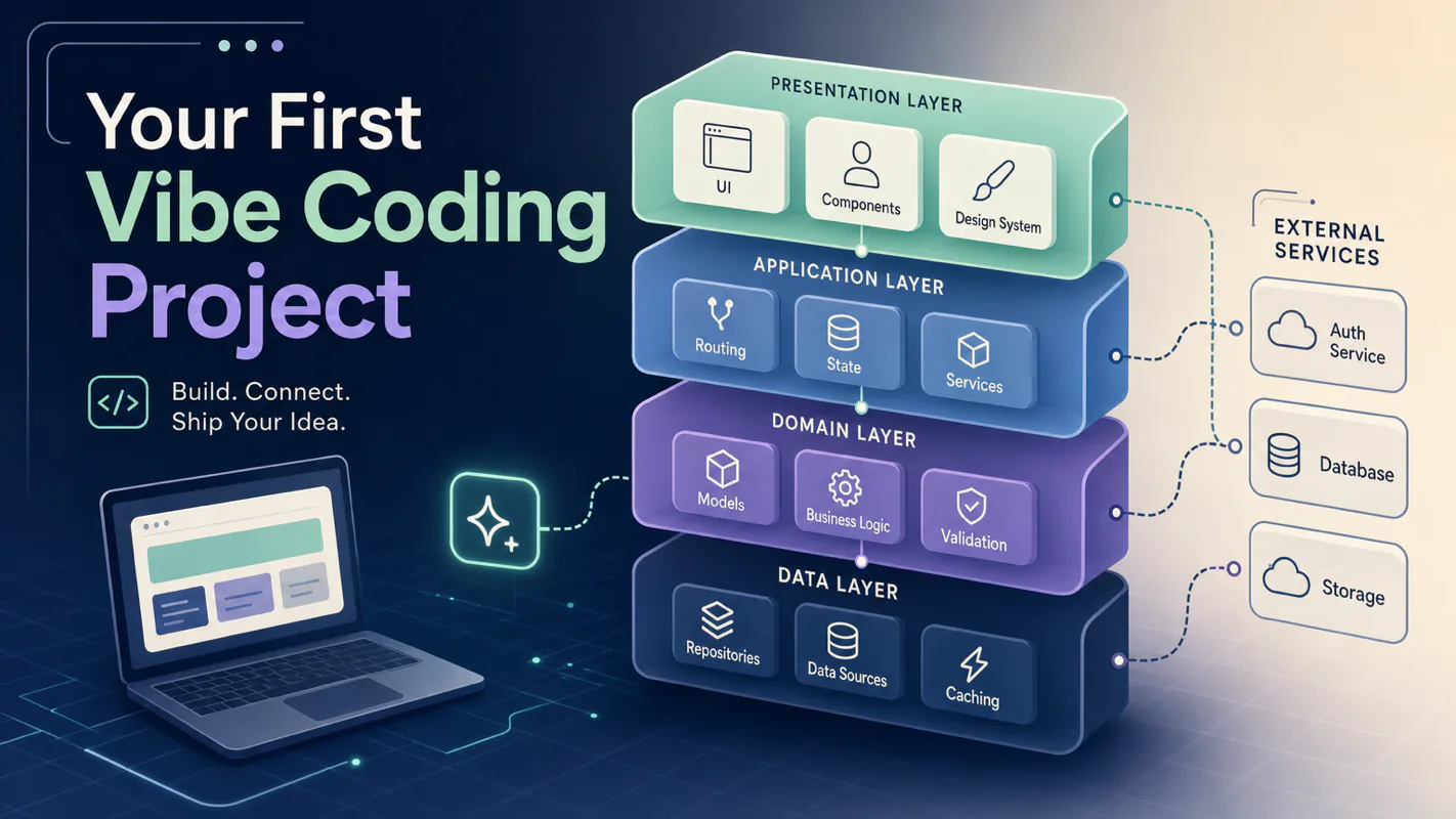 Your First Vibe Coding Project: A Step-by-Step Tutorial From Idea to Working Software technical illustration for AI Workflow Pro readers