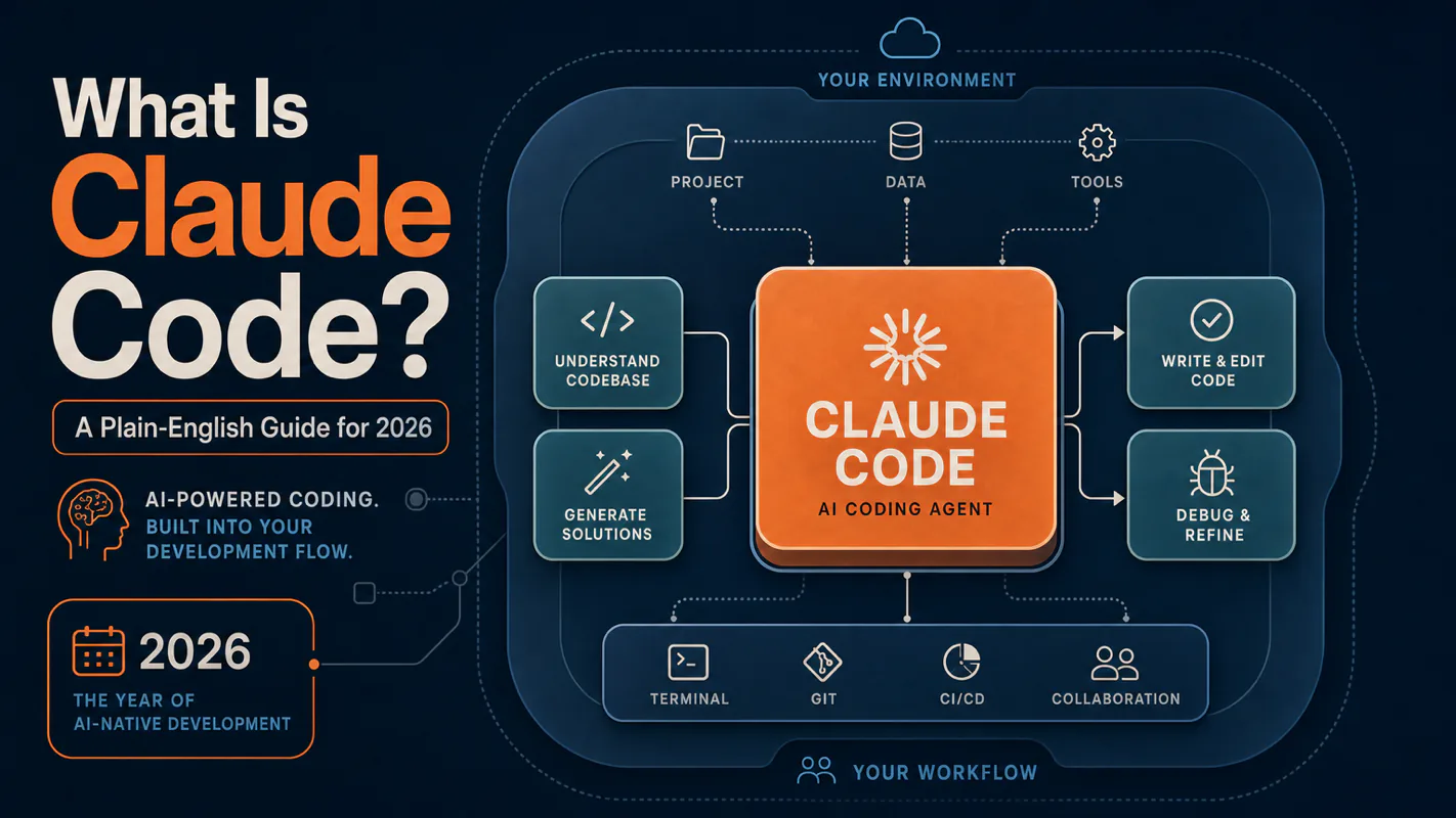 What Is Claude Code? A Plain-English Guide for 2026 technical illustration for AI Workflow Pro readers