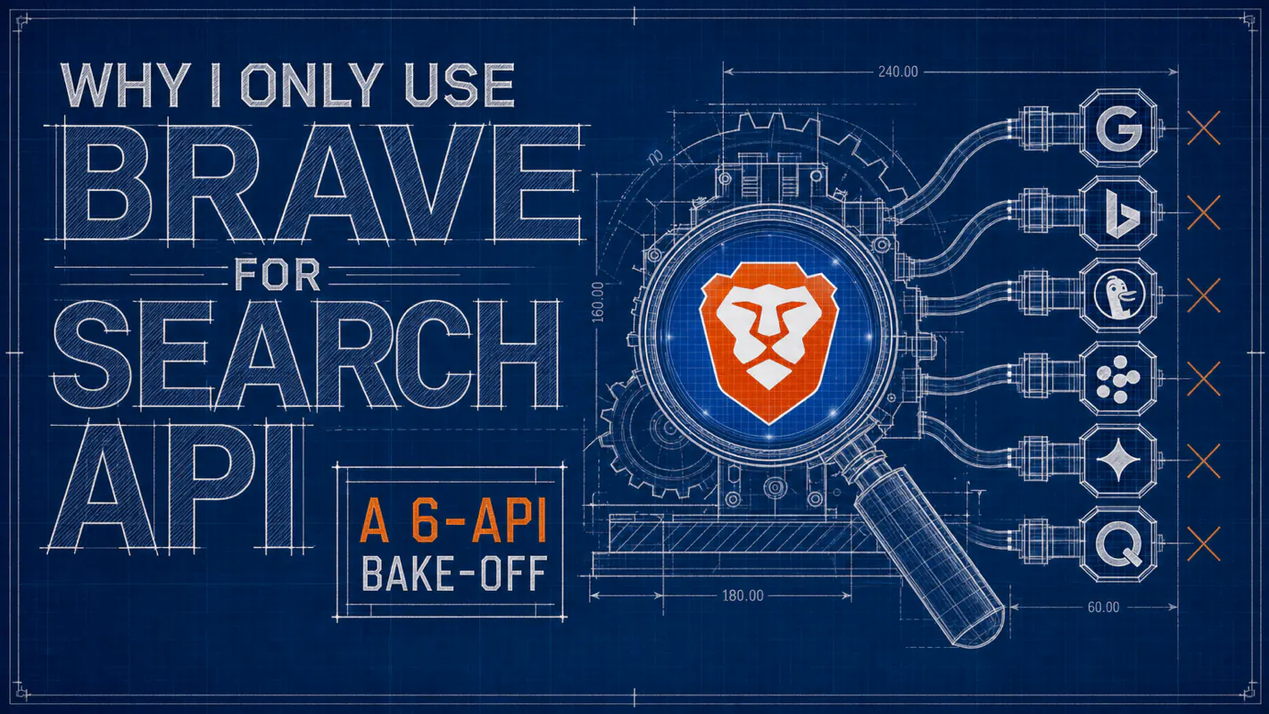 Why I Only Use Brave for Search API: A 6-API Bake-Off technical illustration for AI Workflow Pro readers