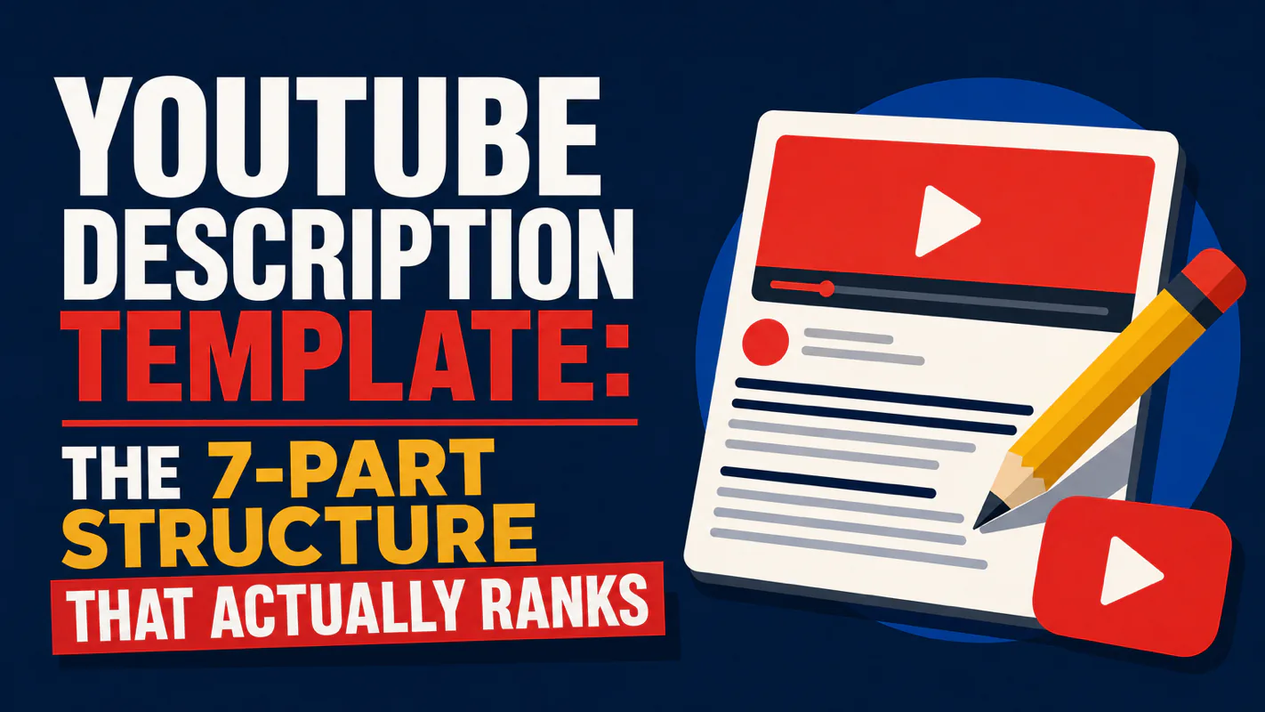 YouTube Description Template: The 7-Part Structure That Actually Ranks technical illustration for AI Workflow Pro readers
